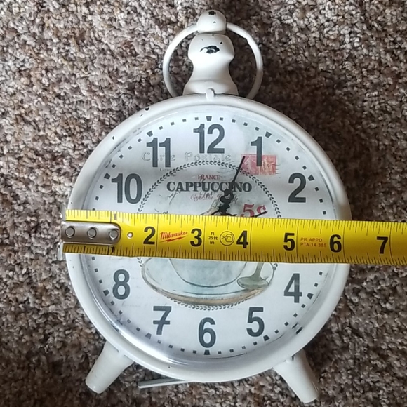 White Table Clock - Picture 6 of 7